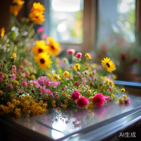 “小花卉点缀冰箱，心情愉悦养护