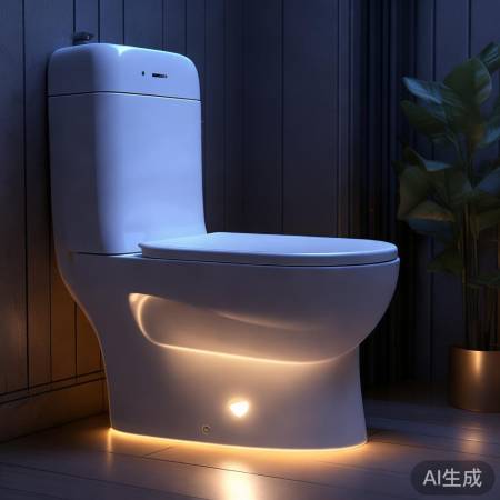 智能马桶夜灯，贴心又安全。