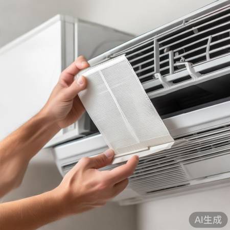 空调过滤网安装完毕