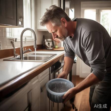 拆卸水管,备盆接水,看护儿童防