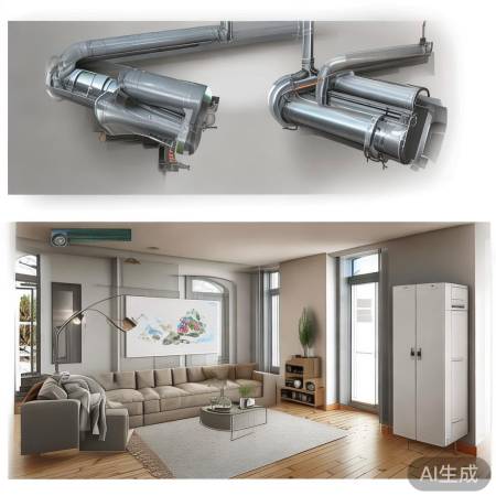 壁挂炉排烟管道：水平垂直布局任