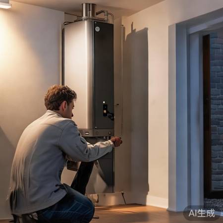 安装壁挂炉排烟，注意细节。