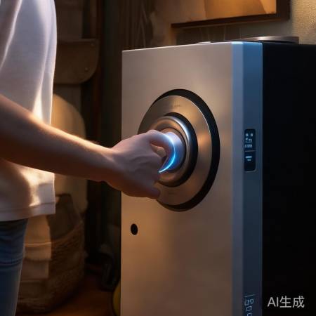 壁挂炉开关开启，待机状态亮起。