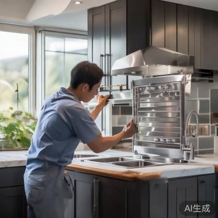 安装消毒柜，步骤详说明书