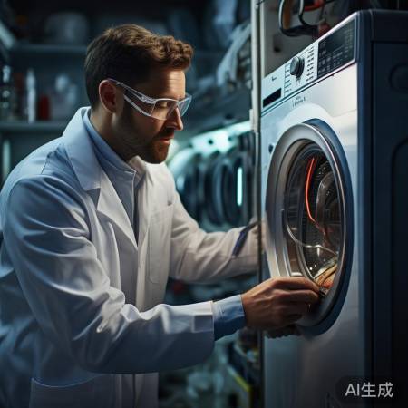 检查洗衣机电路，确保电源线完好