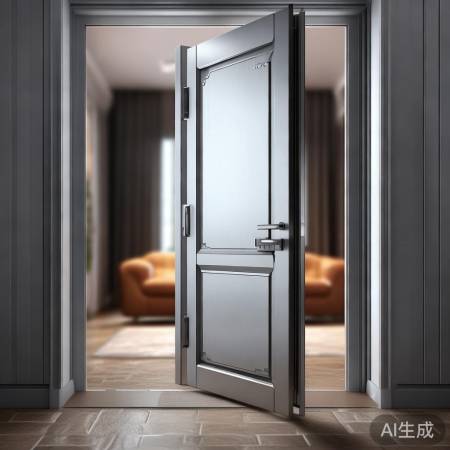 “合家利防盗门,安全守护家”