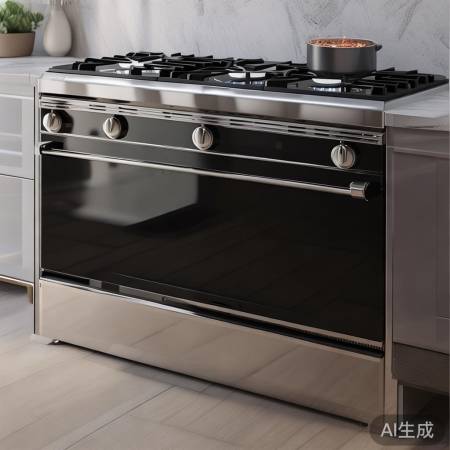 高端燃气灶，黑银搭配，厨房美景
