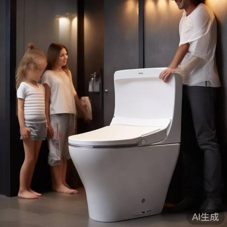 智能马桶升降，适应家人需求，省