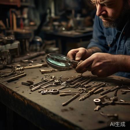 检查钥匙，确保匹配且无损