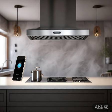 华帝侧吸油烟机，智能便捷除油烟
