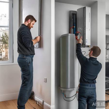 壁挂炉安装步骤：通风固定、管道