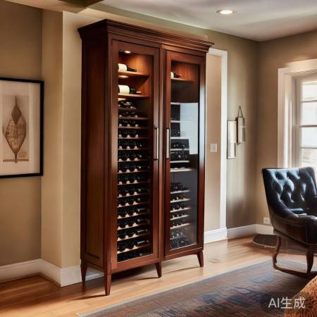 红酒柜宜通风避光，壁挂省空间