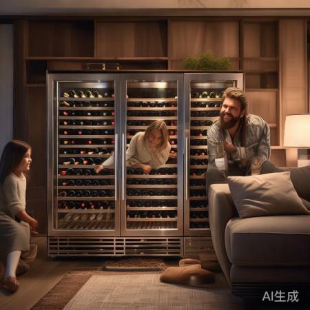 “红酒柜,生活美学新体验”