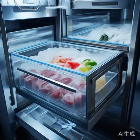 冷冻区抽屉，速冻存食便捷。