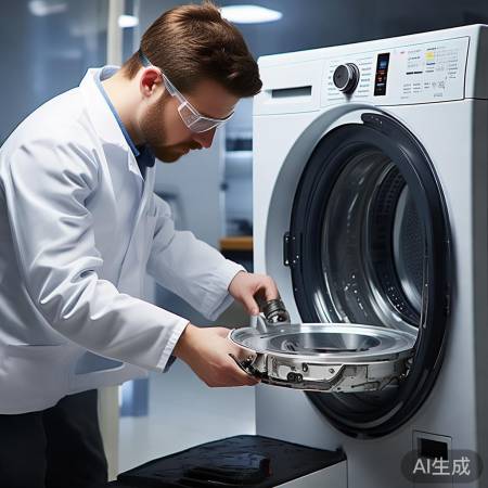 洗衣机转盘拆卸，先断电确保安全