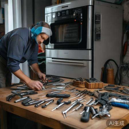 备工具,断电源,购新灶