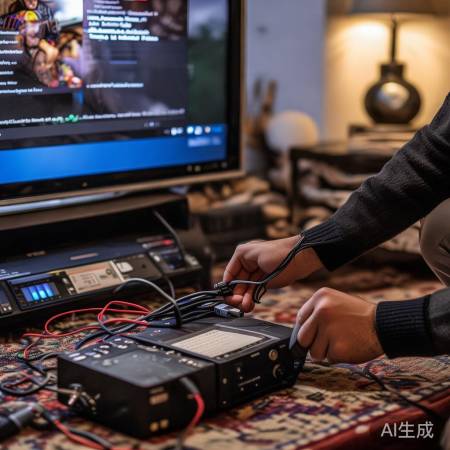 准备工具，连接电脑电视，耐心操