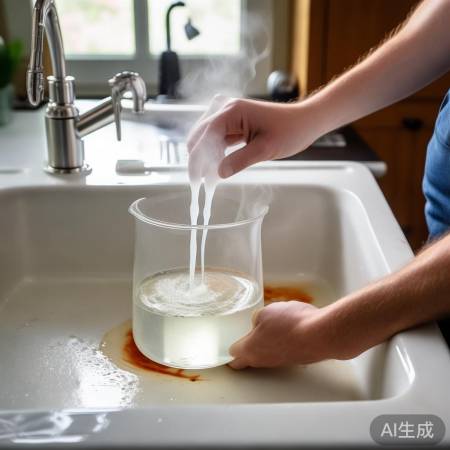 白醋除热水器水锈，浸泡清洗两小