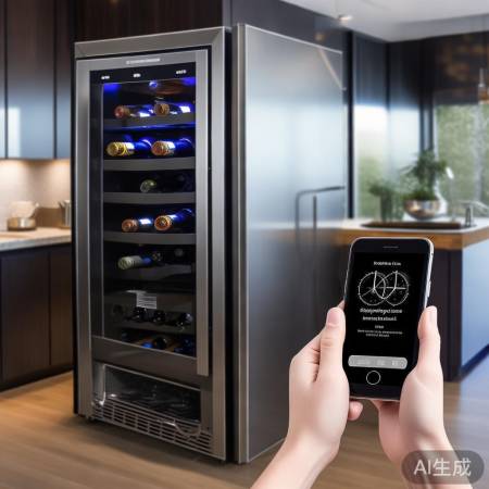 智能红酒柜，科技感升级餐厅。