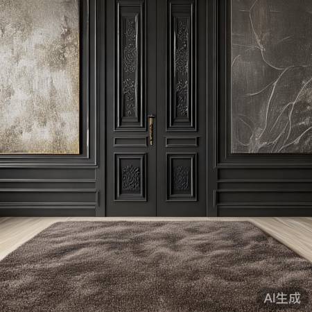 门地墙配：与防盗门呼应，提升空