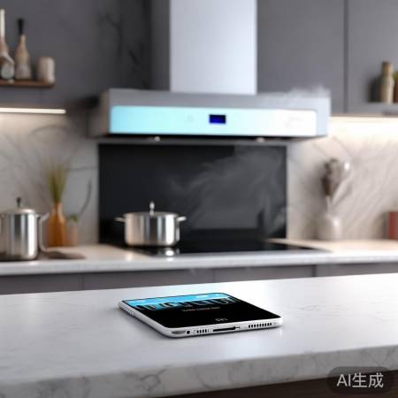 “万家乐顶吸油烟机，智能控烟，