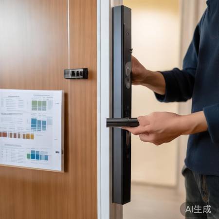 指纹锁安装简单，配件齐全，轻松