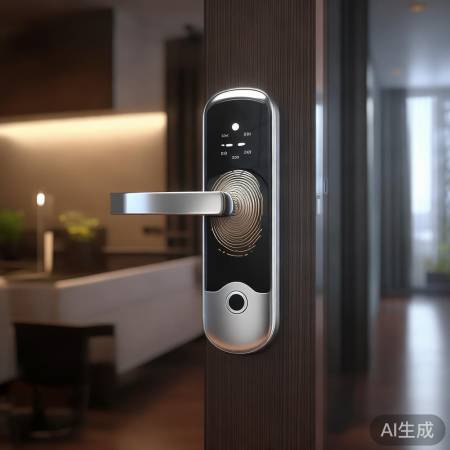 “自由客指纹锁，安全又防盗”