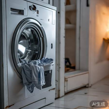 洗衣机定期检查,预防火灾隐患。