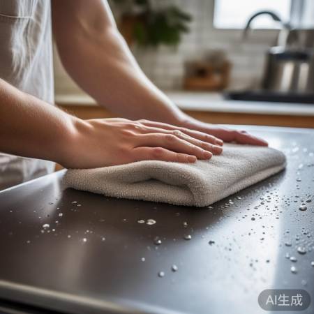 擦干油烟机，防痕不留水