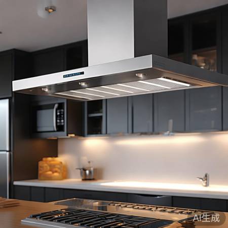静音顶吸油烟机，炒菜不扰人。