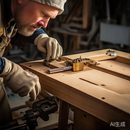 “安装合页，拧螺丝牢固连接”