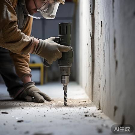 钻孔:选钻头,深于钉长,固挂钉