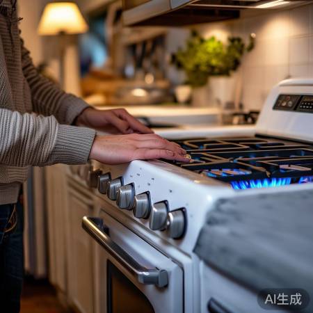 检查燃气灶，电池更换成功！