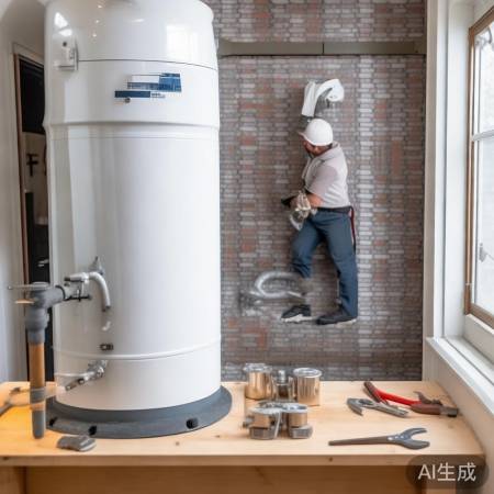 热水器安装前，稳固墙壁，检查水