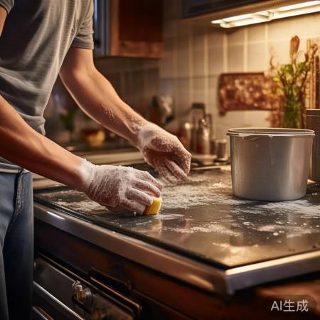 每月二洗，油烟机清洁过程