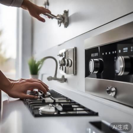 关闭燃气阀和电源，安全第一。