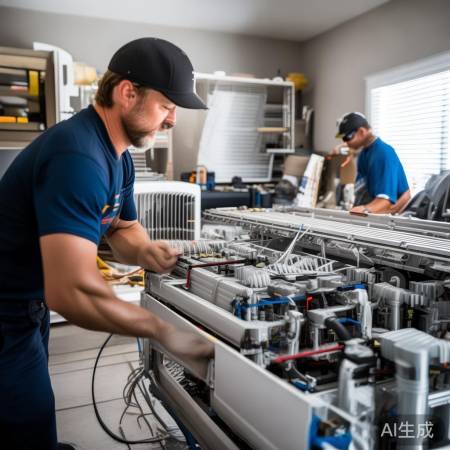 空调安装：挂机易，中央需专技。