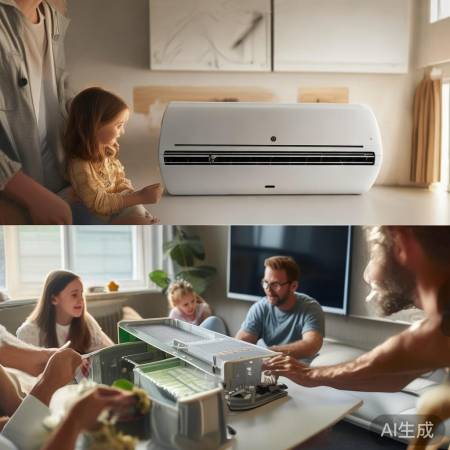 空调保养，滤网清洁，延长寿命