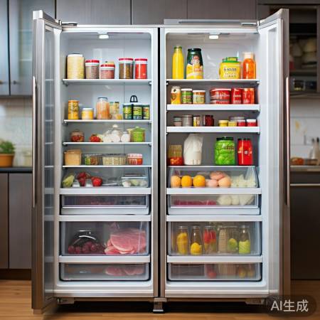 冰箱空间巧利用,食物分类存取便