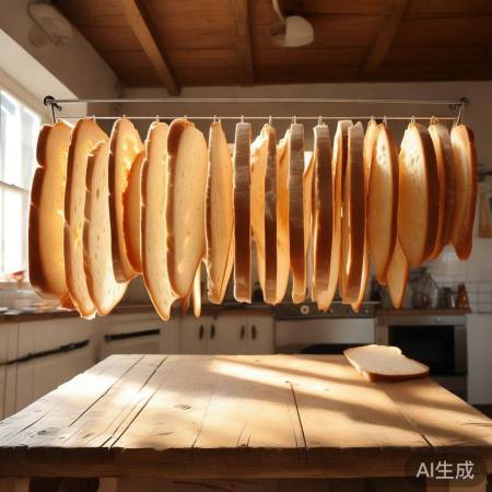 “剩面包晾干变干粮,美味又环保