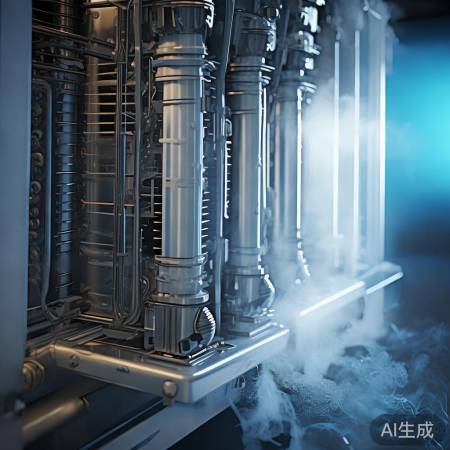 冷凝释放热,制冷剂循环制冷。