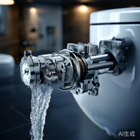 智能马桶压力阀，冲水稳压关键。