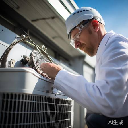 室外机风轮检查，异物清理。