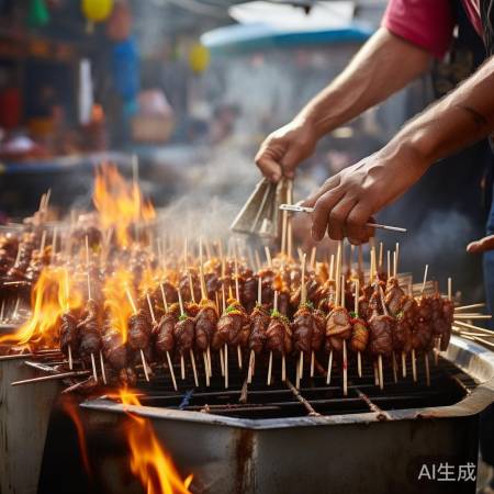 街头烤串秘籍，美味羊肉串制作！