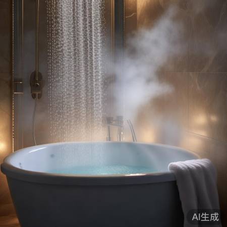 洗澡水温宜37-42度，舒适无