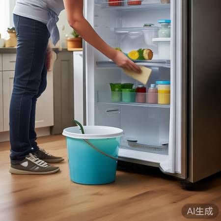 冰箱大扫除，内外壁清洁通风。