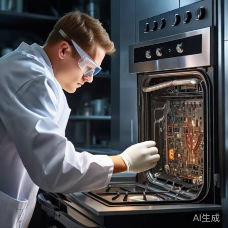 燃气灶按键失灵，检查电路板线路