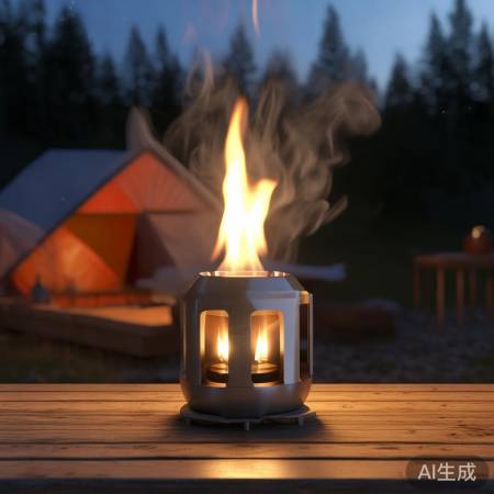 蜡烛燃气灶，环保高效，露营好帮