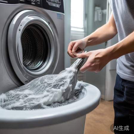 洗衣机门封圈,热水洗洁精清洁妙