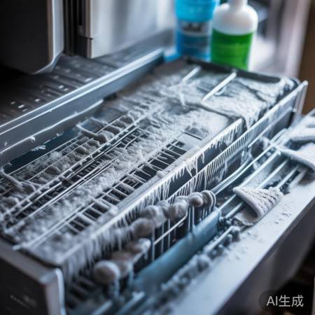 冰箱蒸发器检查,清除堵塞。